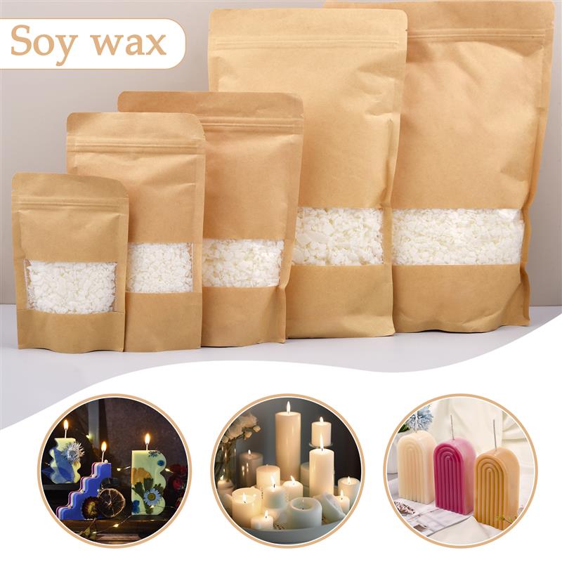 Candle Supplies Wholesale - 天然の純粋な大豆ワックスフレークの香りのキャンドル,原材料,100% 添加物なし,日曜大工,手工芸品,50〜1000g