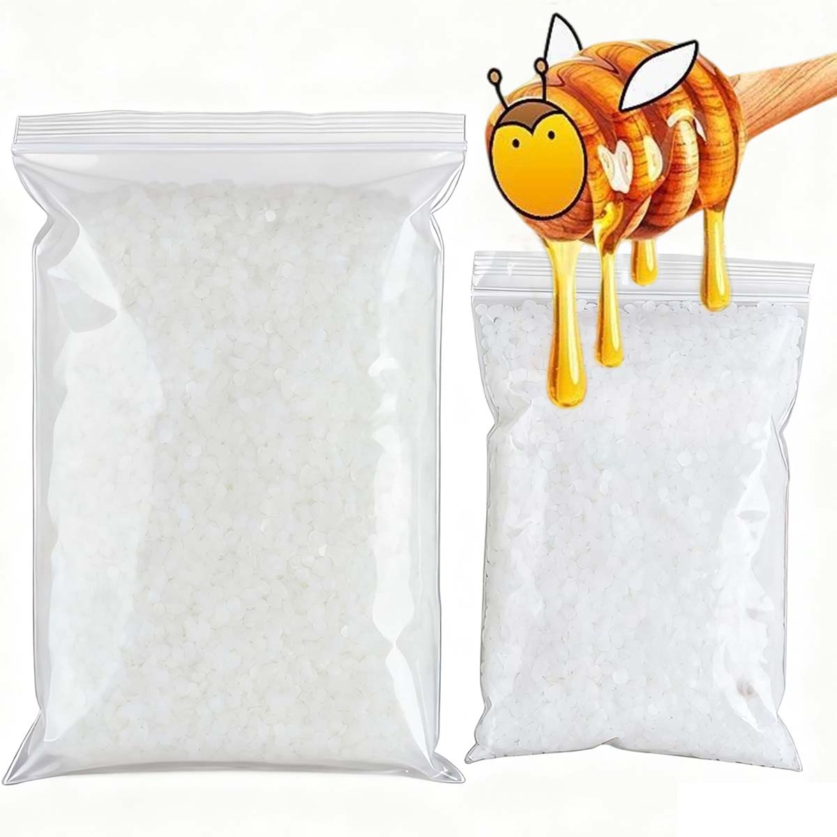 Candle Supplies Wholesale - 200g-1000g 白蜜蝋 純天然粒状 香り付きキャンドル材料 DIY 無煙芯材料