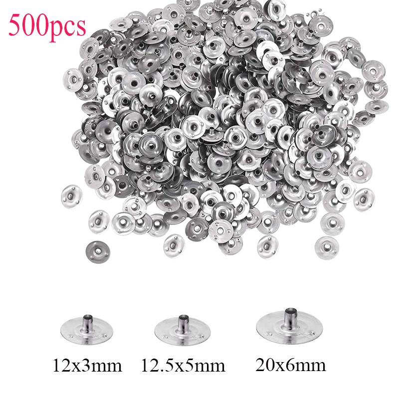 Candle Supplies Wholesale - 500 個キャンドル芯金属サステナータブホルダー手作り DIY キャンドル作成アクセサリー用品 12 ×