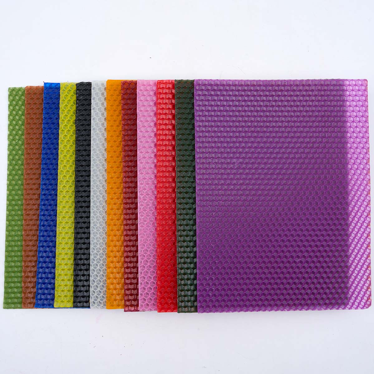 6 個 12 色の色付き蜜蝋シートキャンドルロール作成クラフ - Beeswax Sheet Roll のレビューと価格