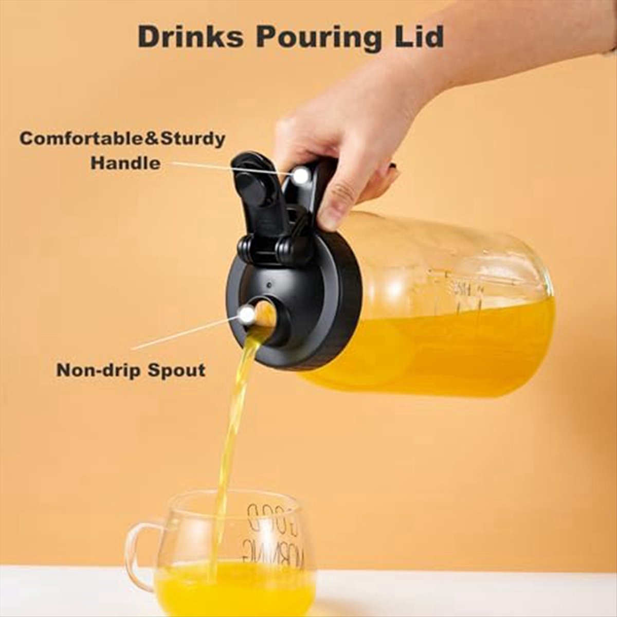 A56K 広口瓶注ぎ口蓋、広口瓶ピッチャーフリップキャップ気 - Pour Spout Pitcher のレビューと価格