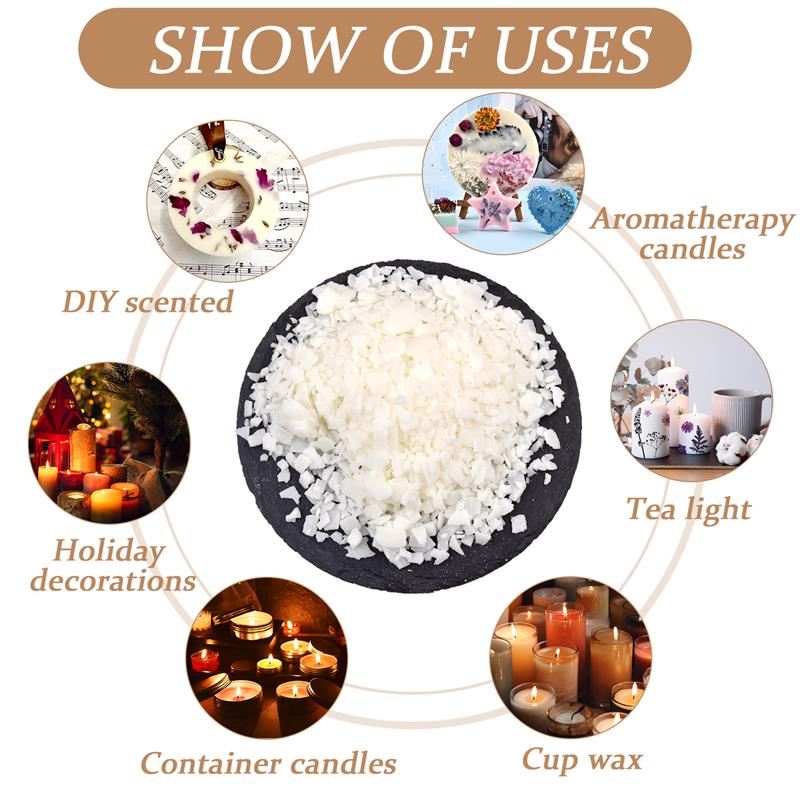 天然の純粋な大豆ワックスフレークの香りのキャンドル,原材料, - Candle Supplies Wholesale のレビューと価格
