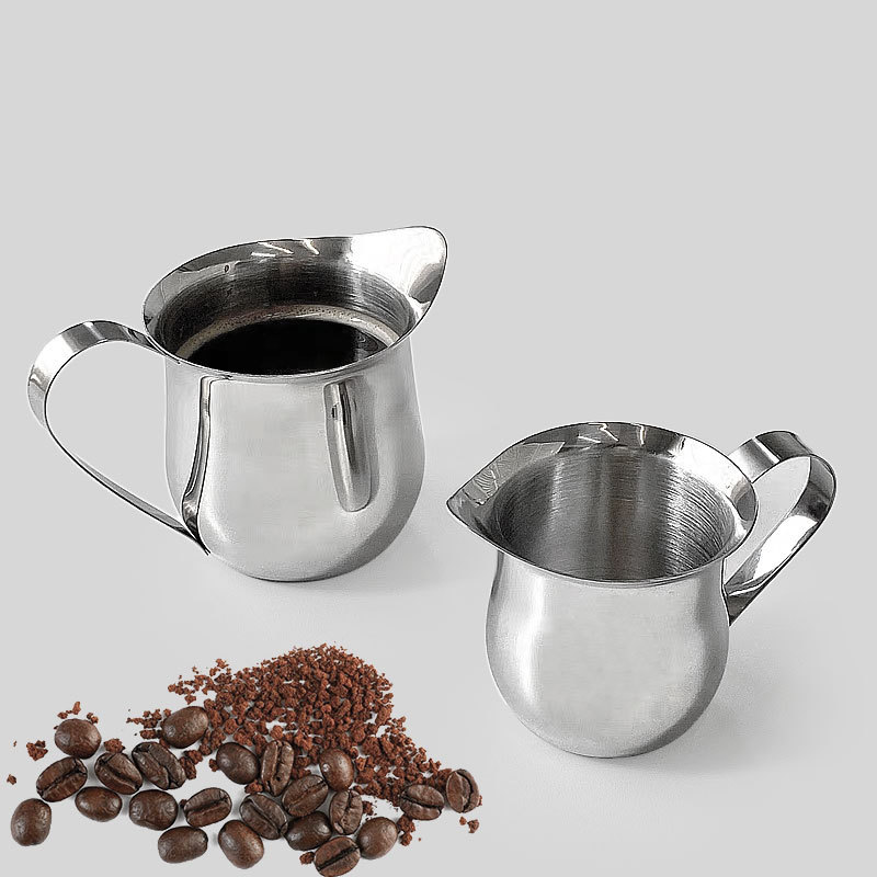 2/3/5/7オンスコーヒーミルク泡立てピッチャーカップスチ - Pour Spout Pitcher のレビューと価格