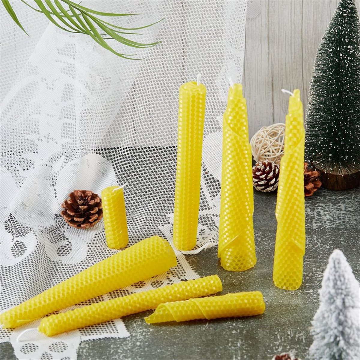 24個入り蜜蝋キャンドル作成キット、8×8インチの鮮やかな色 - Beeswax Sheet Roll のレビューと価格