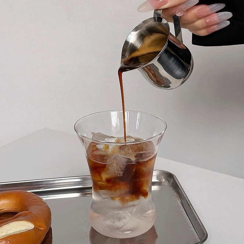 コーヒーミルク泡立てピッチャーカップキッチンステンレス鋼クリ - Pour Spout Pitcher のレビューと価格