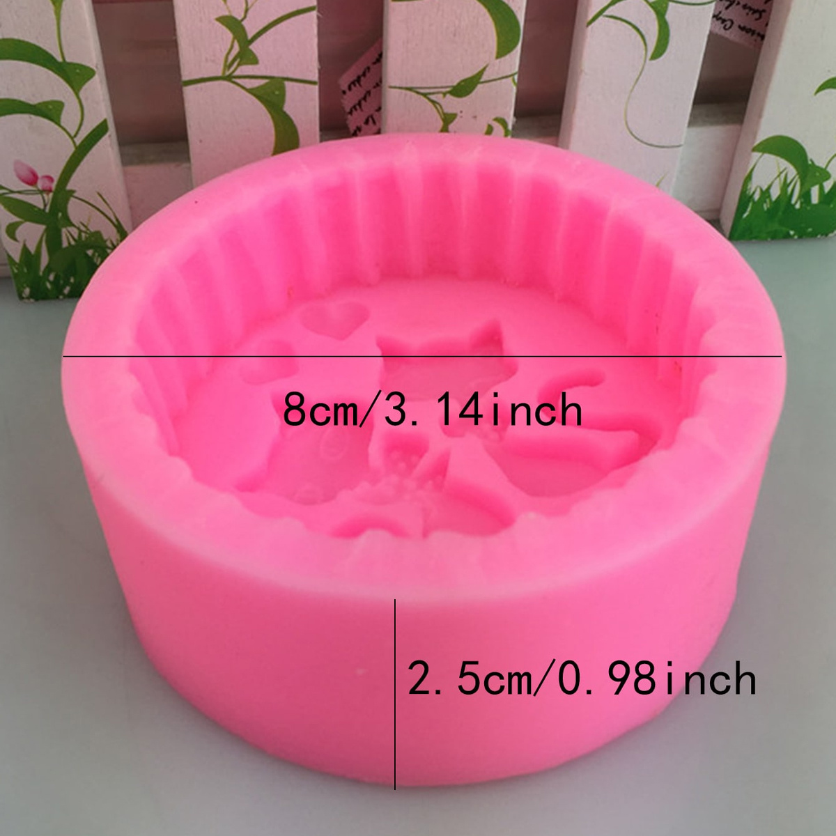 1ピースシリコン製猫型石鹸型 - 丸型DIYキャンドル作成型 - Candle Supplies Wholesale のレビューと価格