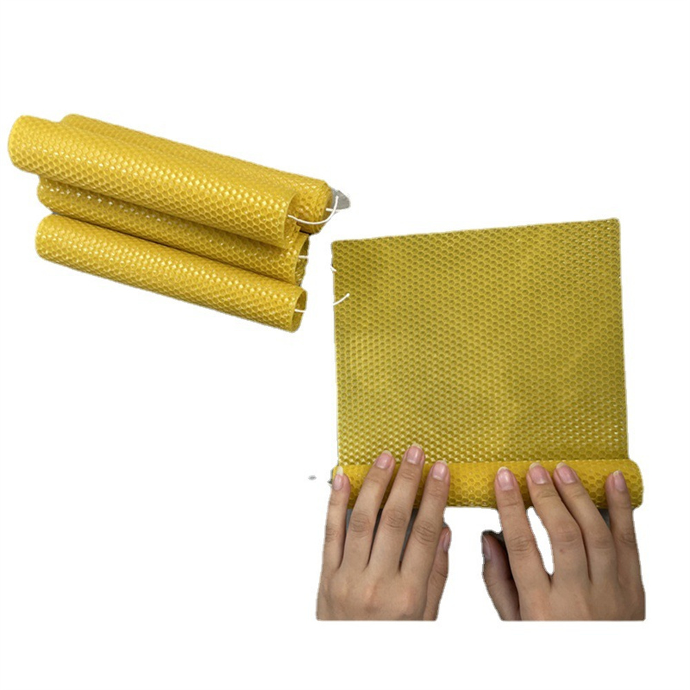 12枚入り蜜蝋薄板キット DIYハニカム手作りキャンドルロー - Beeswax Sheet Roll のレビューと価格