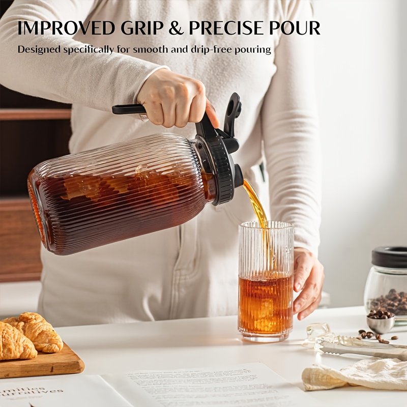 2個入りガラス製メイソンジャー型ピッチャー、大容量、注ぎ口付 - Pour Spout Pitcher のレビューと価格