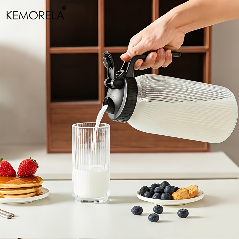2個入りガラス製メイソンジャー型ピッチャー、大容量、注ぎ口付 - Pour Spout Pitcher のレビューと価格