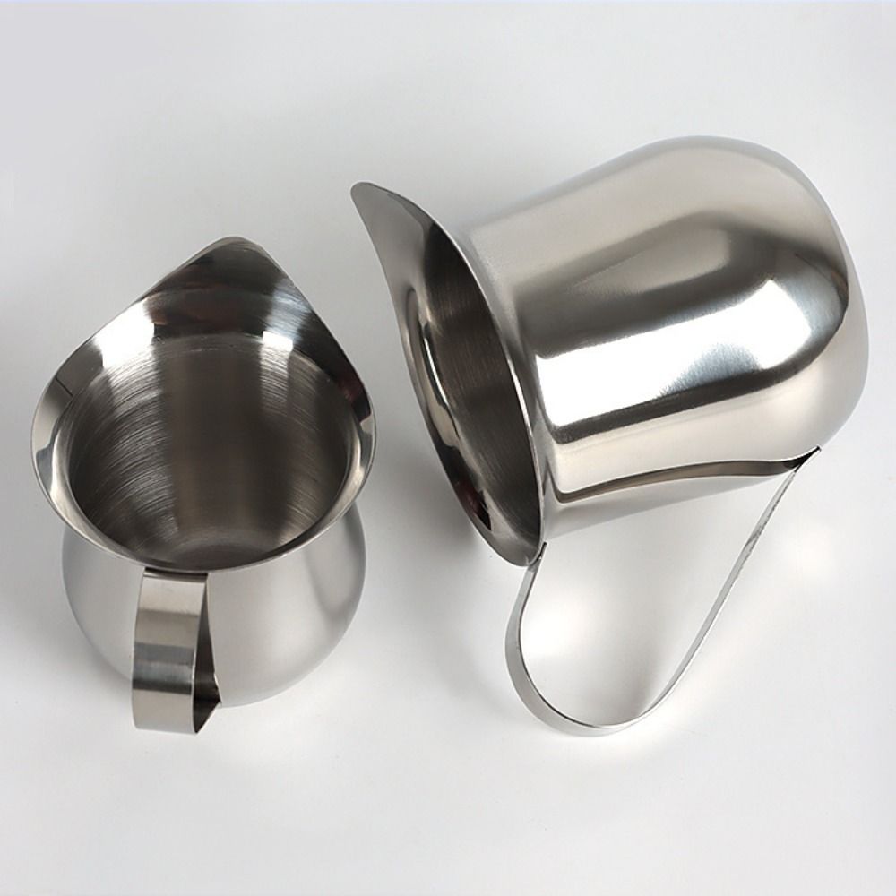 ラテアートステンレス鋼製コーヒーミルク泡立て器カップ注ぎ口付 - Pour Spout Pitcher のレビューと価格