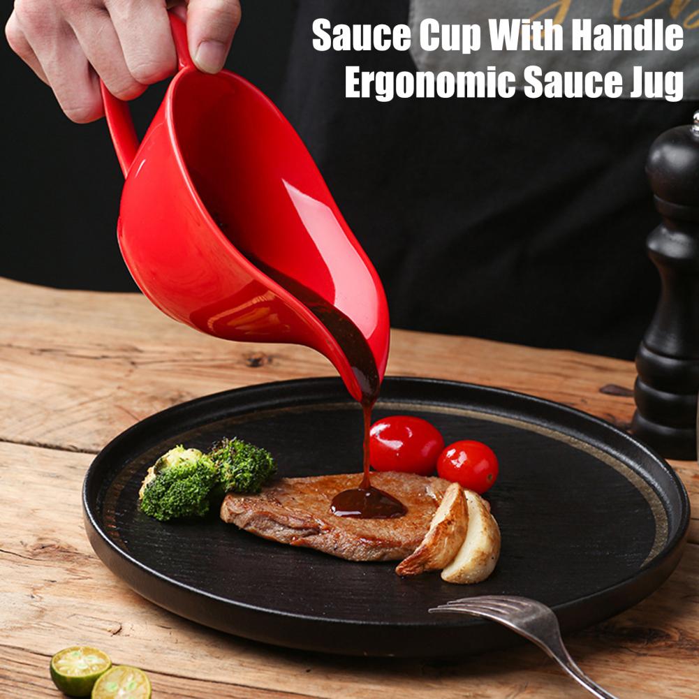 ソースディスペンサー セラミックソースピッチャー ハンドル付 - Pour Spout Pitcher のレビューと価格