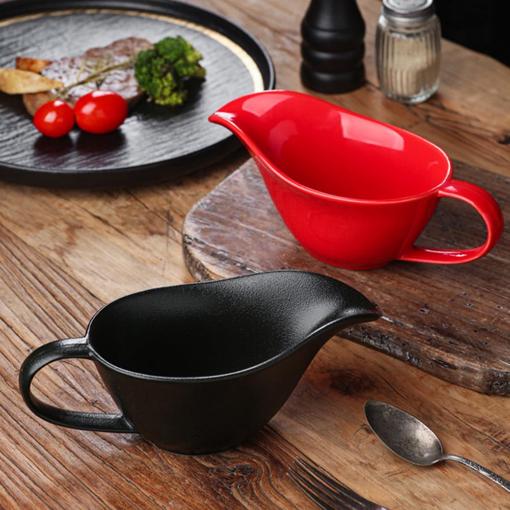 ソースディスペンサー セラミックソースピッチャー ハンドル付 - Pour Spout Pitcher のレビューと価格