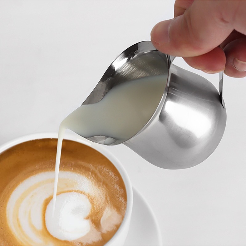 新しいコーヒーミルク泡立てピッチャーカップステンレス鋼エスプ - Pour Spout Pitcher のレビューと価格