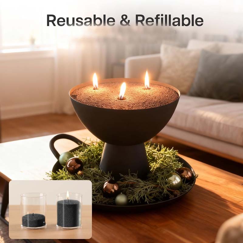 黒色のキャンドルサンド（芯付き）、200g、10個の芯付きパ - Candle Supplies Wholesale のレビューと価格