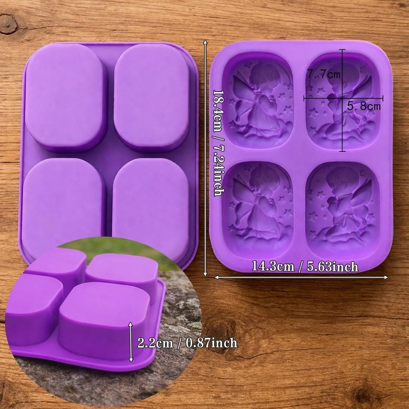 天使のシリコンモールド、石鹸作り用品、祈る妖精の赤ちゃんデザ - Candle Supplies Wholesale のレビューと価格