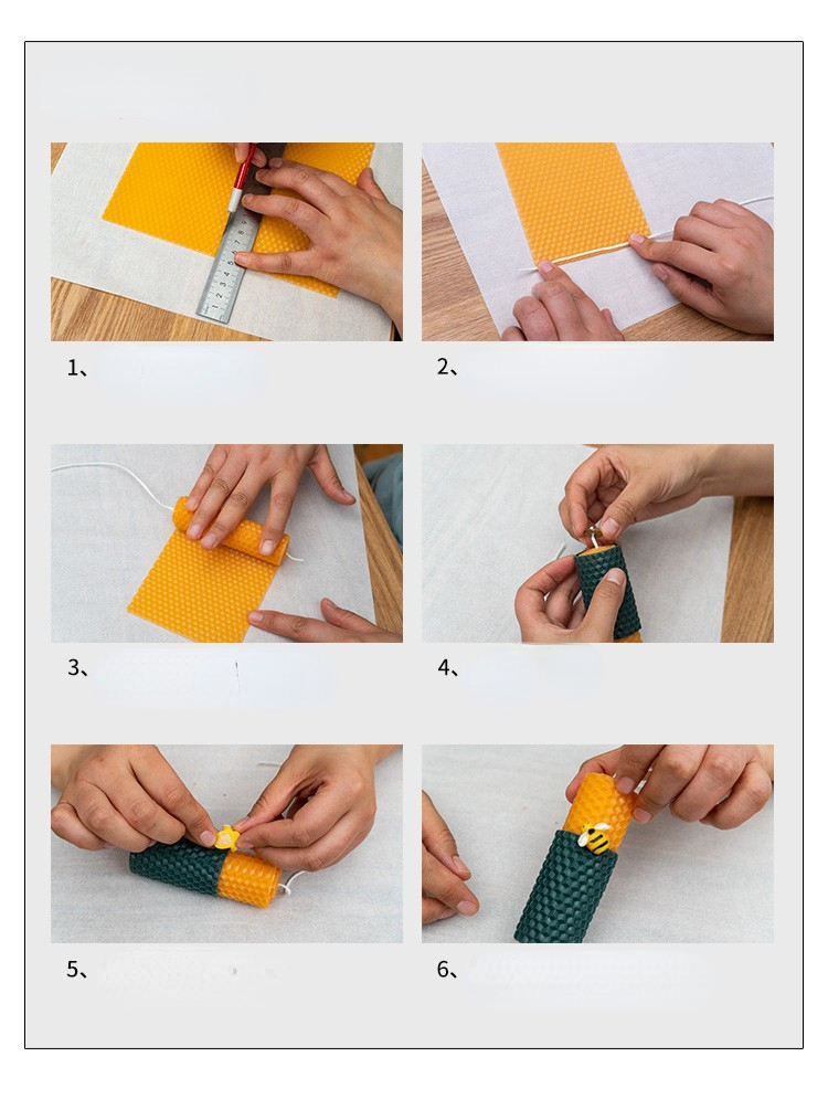 12 個 15*20 センチメートル蜜蝋シートキャンドルロー - Beeswax Sheet Roll のレビューと価格