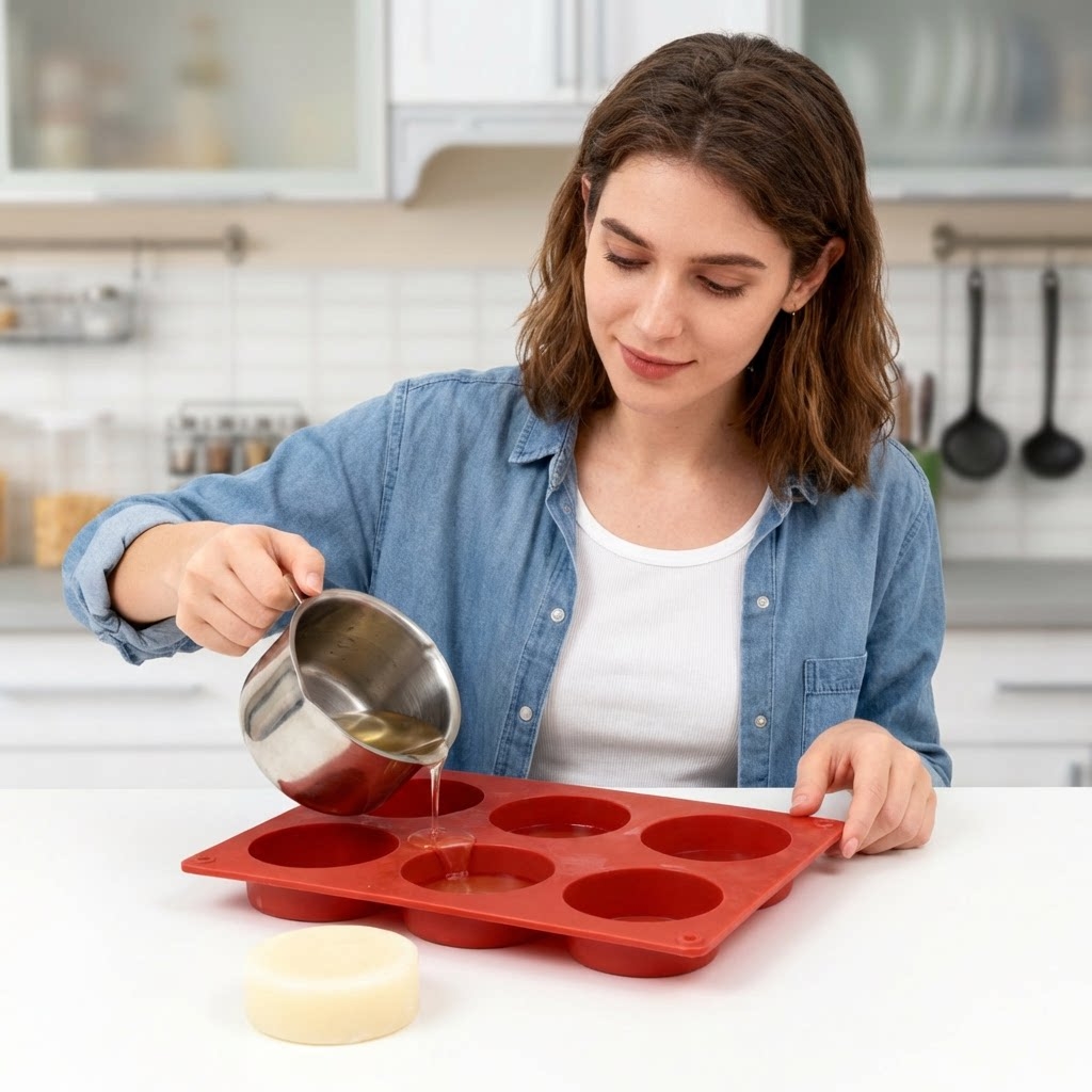 丸型シリコンソープモールド DIY手作り石鹸作りツール シリ - Candle Supplies Wholesale のレビューと価格